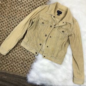 American Eagle Yellow Corduroy Jacket